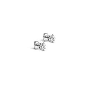 Enamel Copenhagen Organic Clover Mini Studs Silver